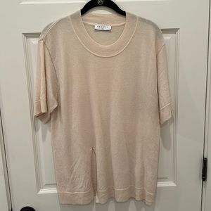Sandro short sleeved cashmere sweater